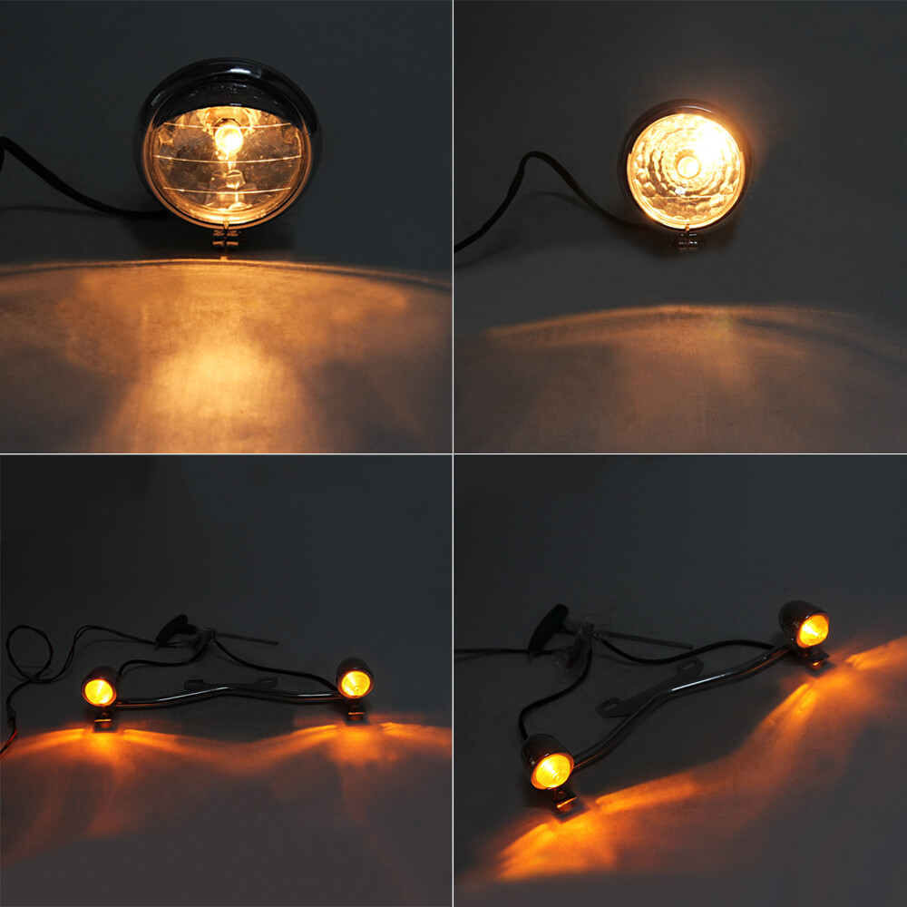 Driving Passing Fog Turn Signals Lights Bar For Yamaha V Star 650 950 1100 1300