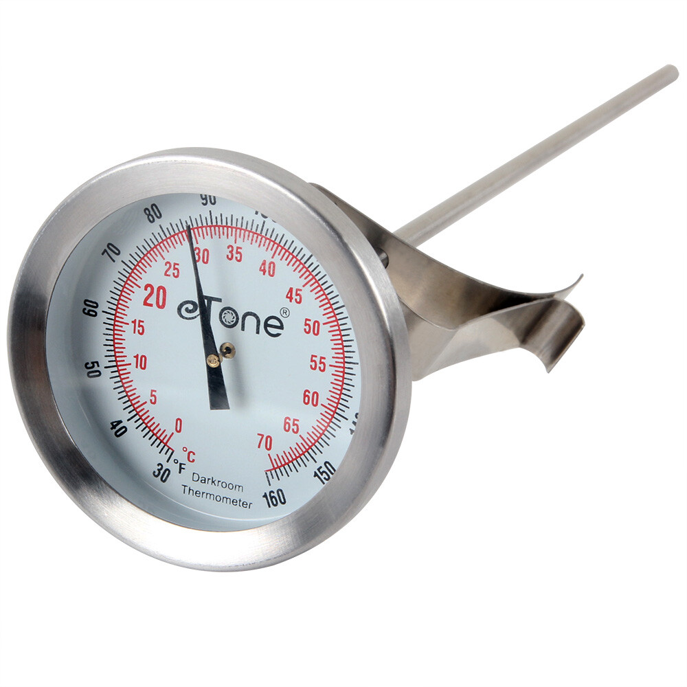 Darkroom Chemical Thermometer 43.5mm Dial Film Processing Developing Dual Unit