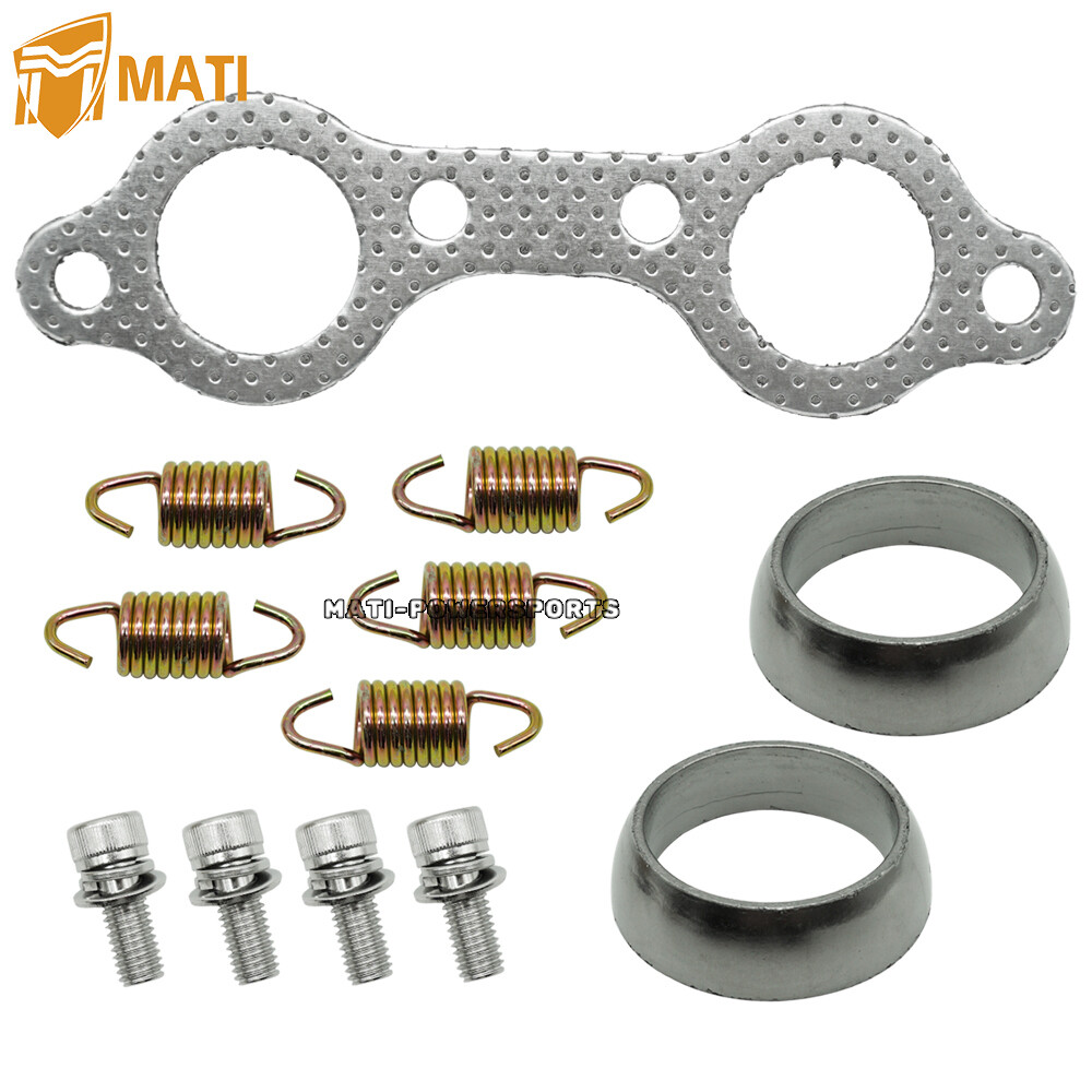 Exhaust Muffler Gasket Spring Rebuild Kit for Polaris Sportsman 600 700 800 MV7