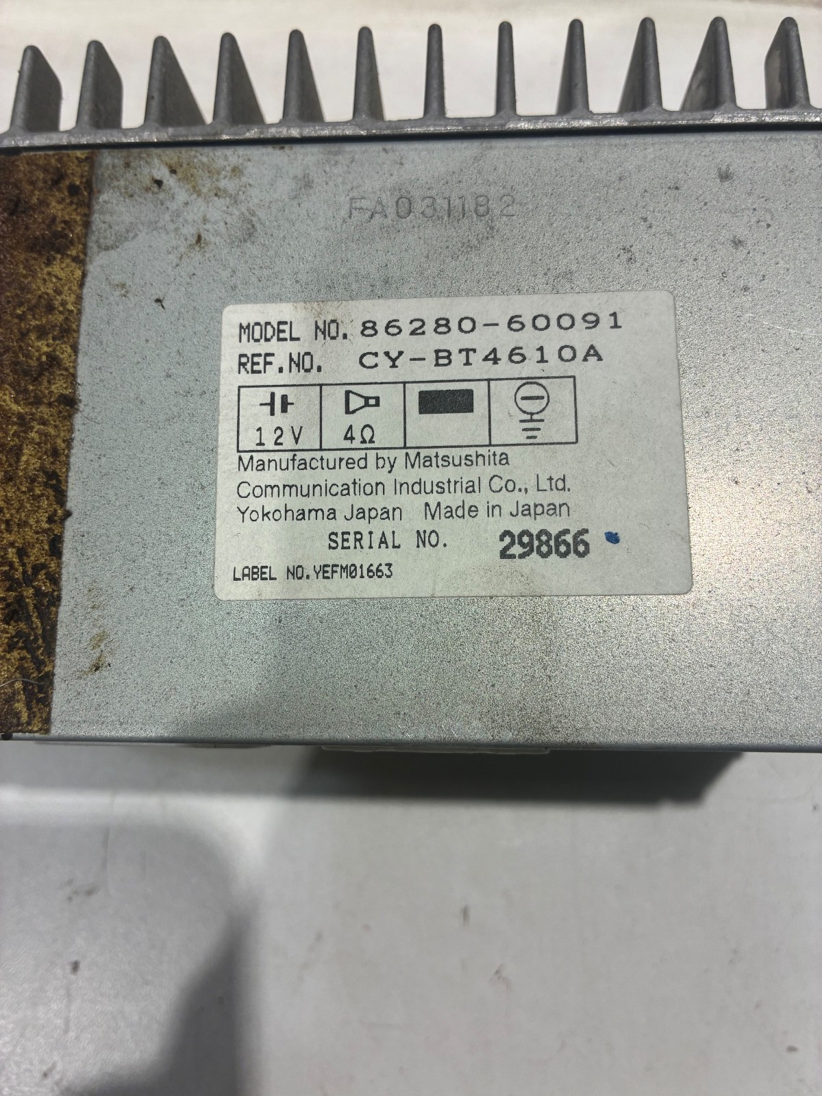 Toyota Land Cruiser FZJ80 OEM Radio Amplifier 86280-60091