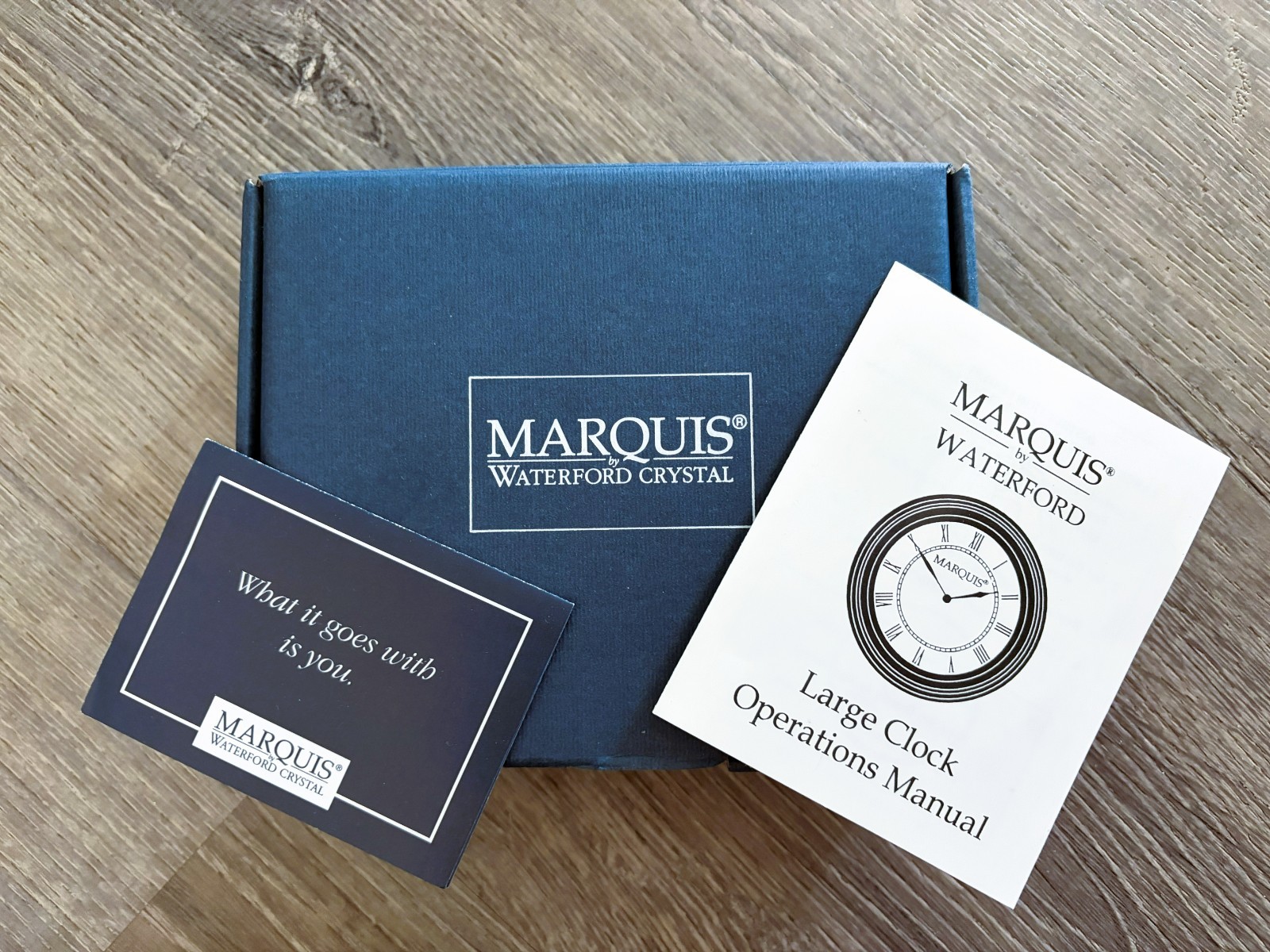 Waterford Crystal Clock Marquis Crescent Desk Clock NWB