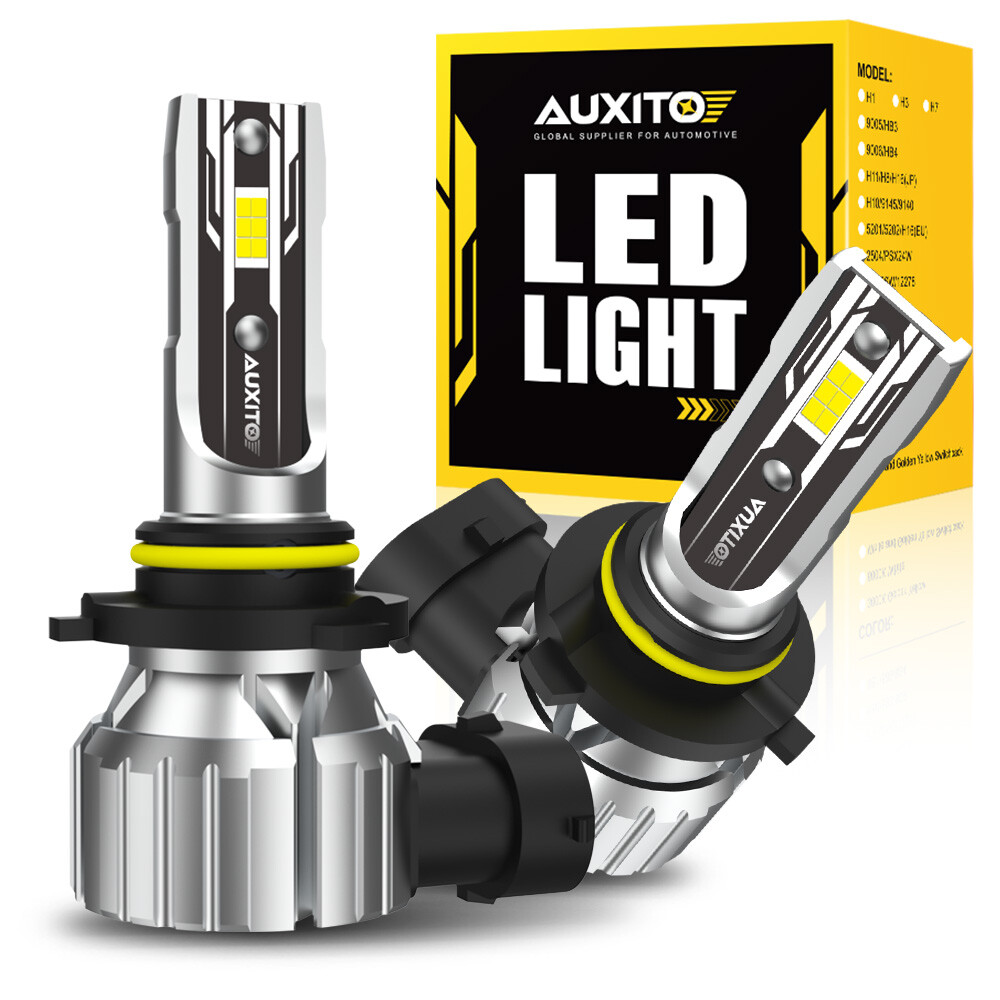 AUXITO Combo 4 9005 + 9006 LED Headlight Kit Bulbs High Low Beam White 80000LM