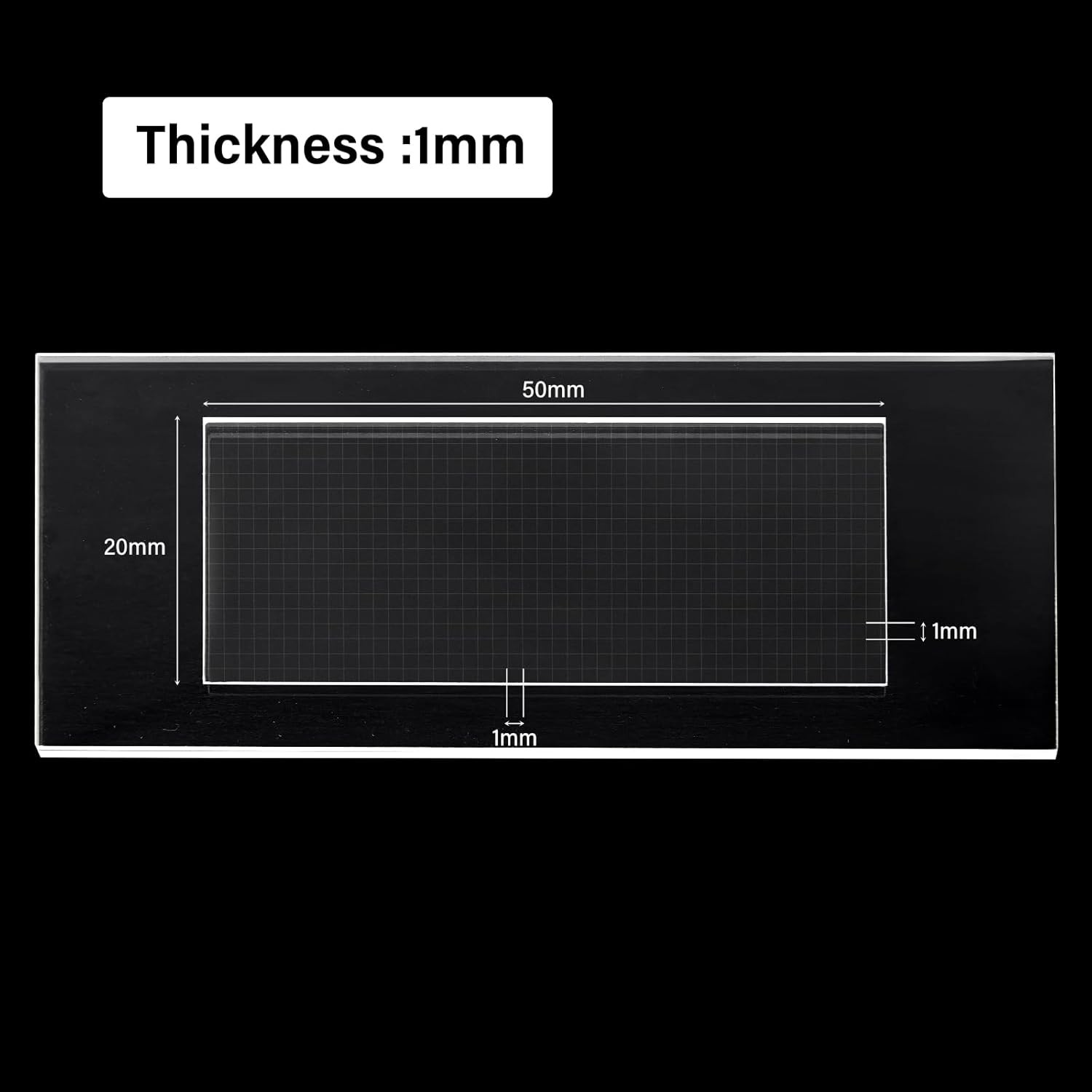 New Glass Plankton Counting Cell Case 1mm 1000 Grid Single Gridded Counting Cell