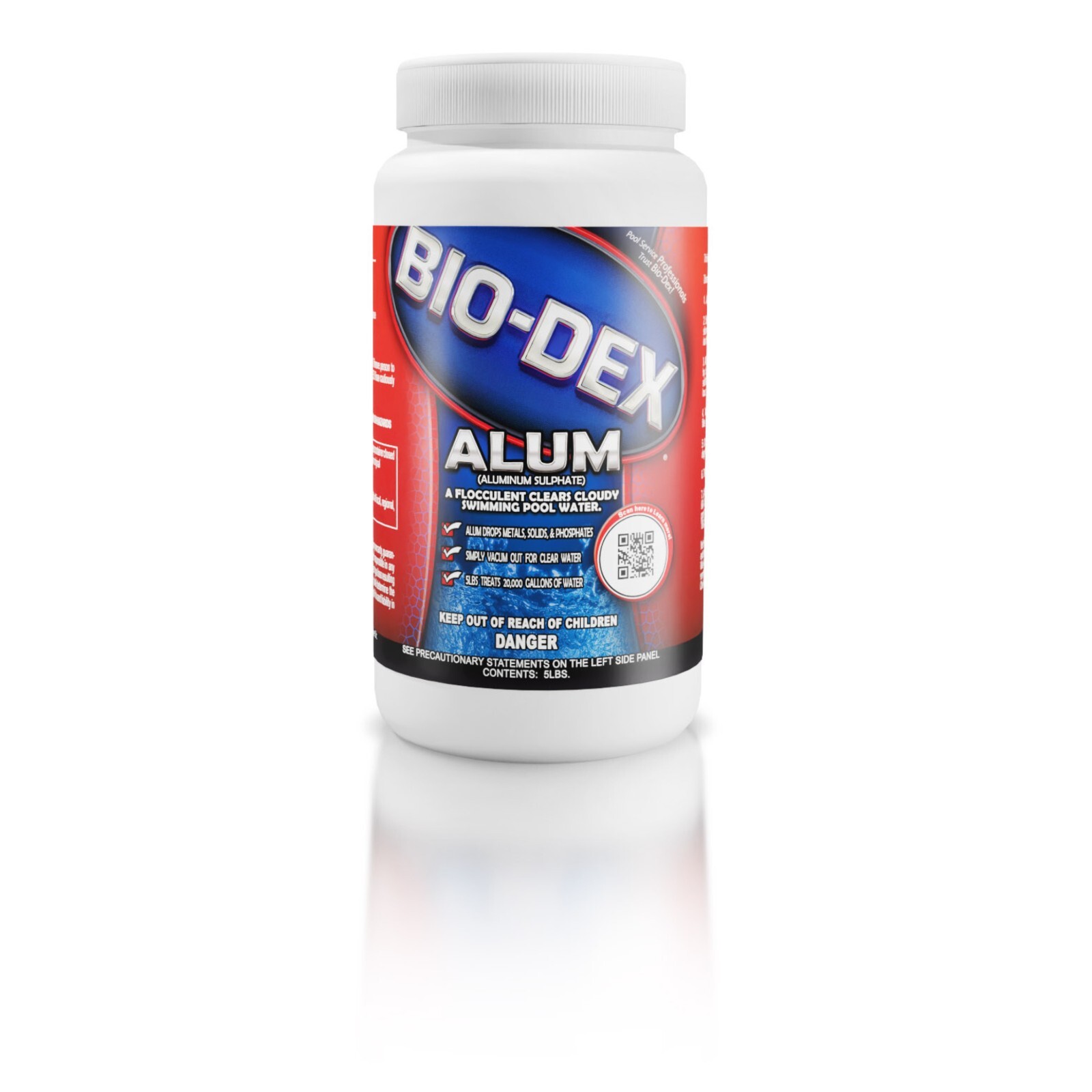 Bio-Dex Alum Flocculent Clarifier | 5 lbs | AL125