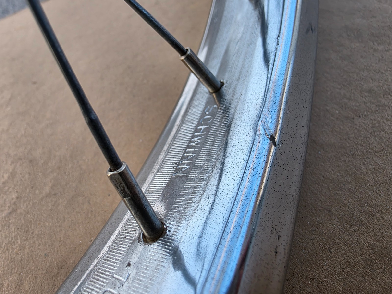 26" SCHWINN S-2 CHROME WHEEL SET W/ FRONT DRUM BRAKE PHANTOM B6 ETC.