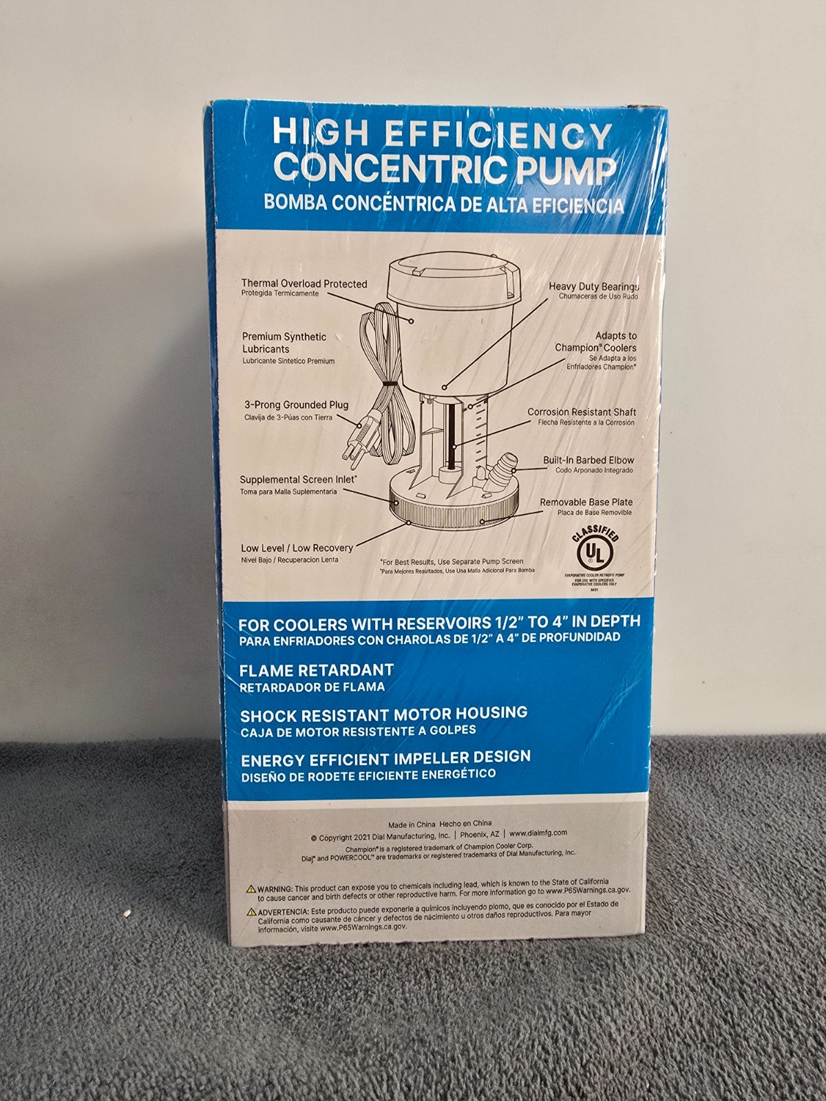 Dial UL7500 115-Volt Premium Evaporative Cooler Pump