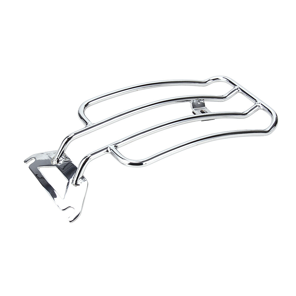 Chrome Rear Solo Seat Luggage Fender Rack For Harley Touring Electra Glide 98-08