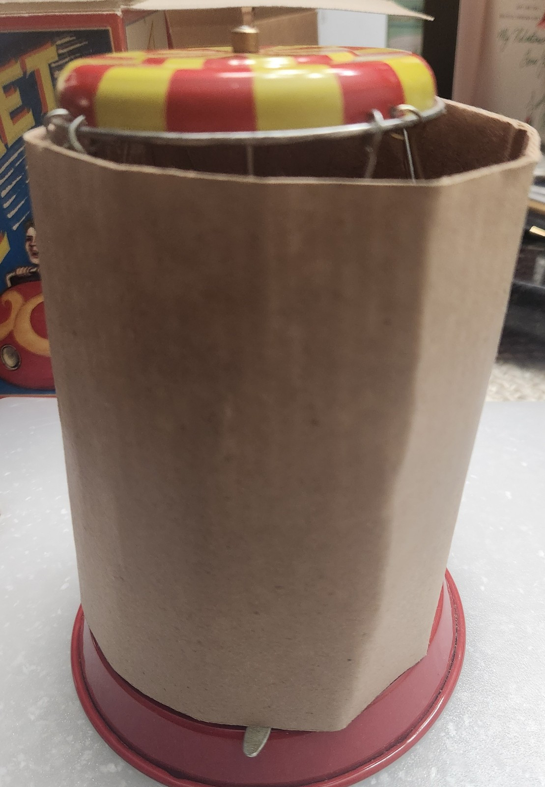 Rocket Ride Carousel • Schylling 2000 Vintage Tin Toy