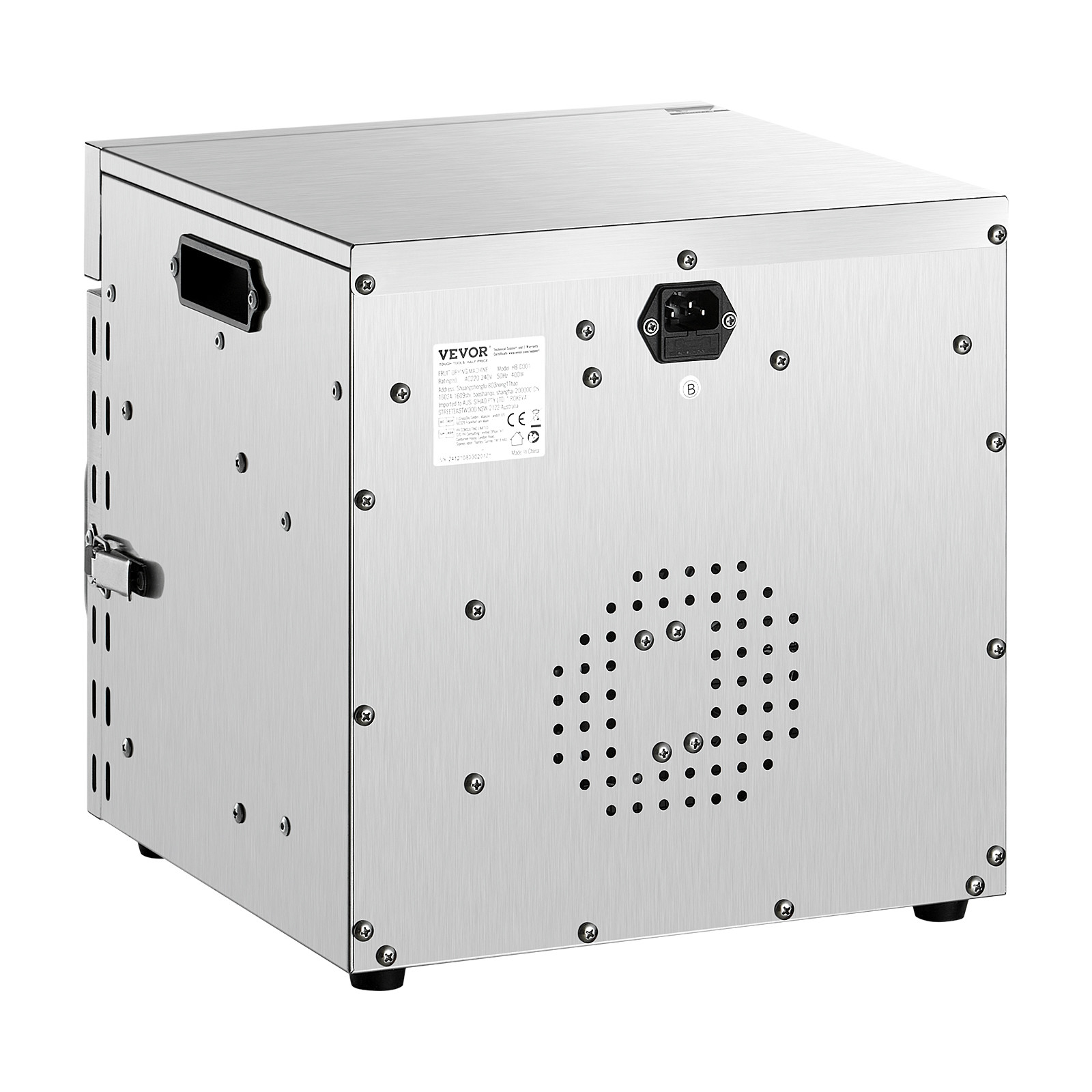 VEVOR 8 Trays Food Dehydrator Machine Stainless Steel 400W Jerky Fruit Drying