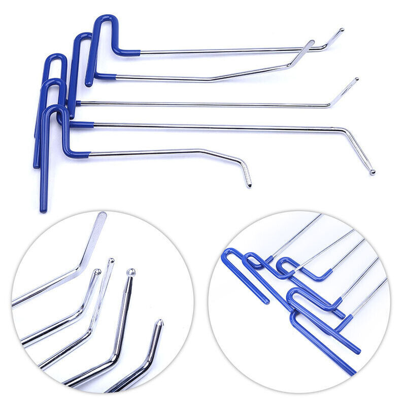 113 Pcs Paintless Dent Removal Rods Stainless Steel Tool Kit Dent Repair Tools