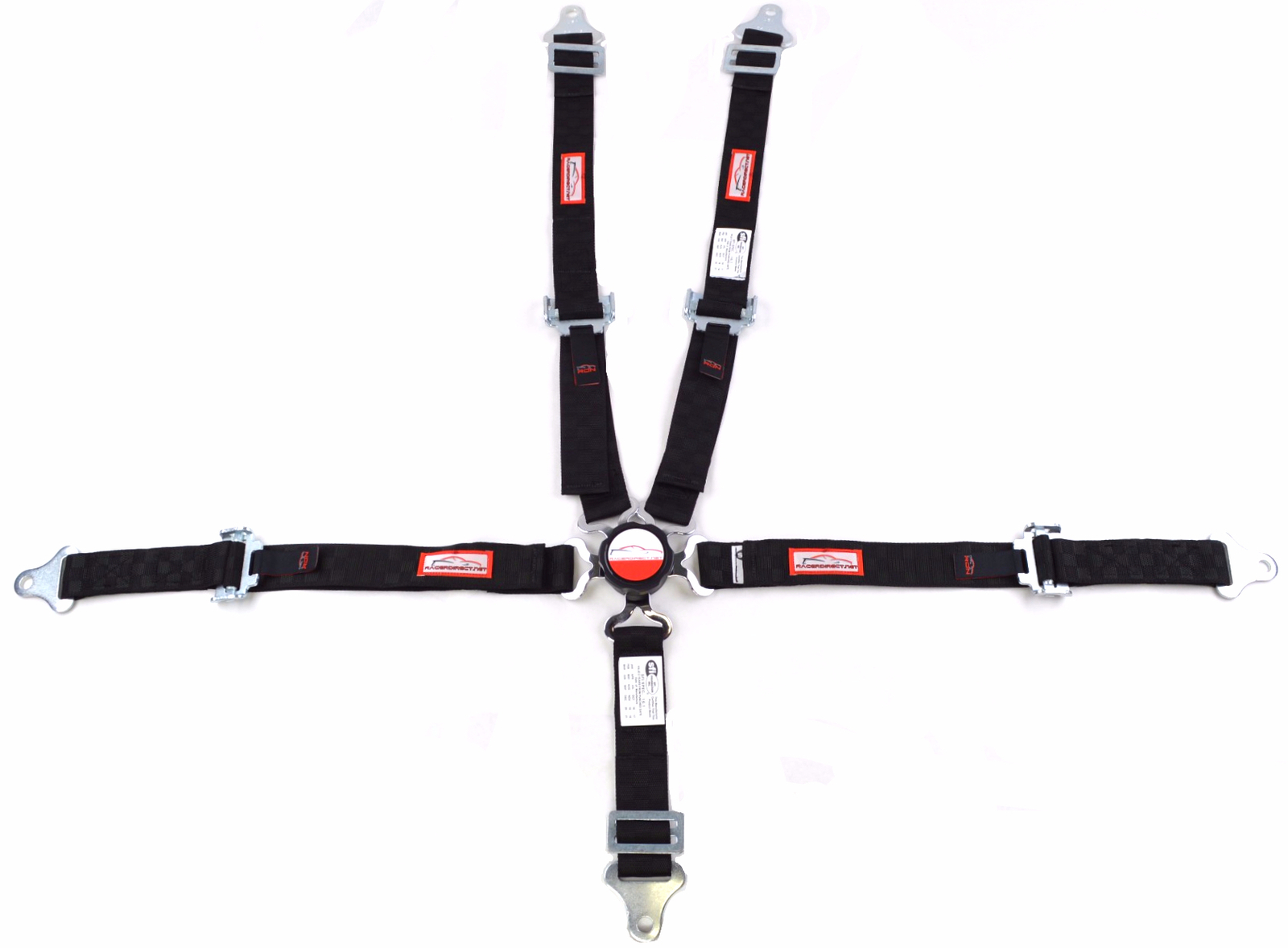 JR HARNESS 2" SFI 16.1 PULL UP LAP BELT CAM LOCK BLACK CHECKERBOARD RACERDIRECT