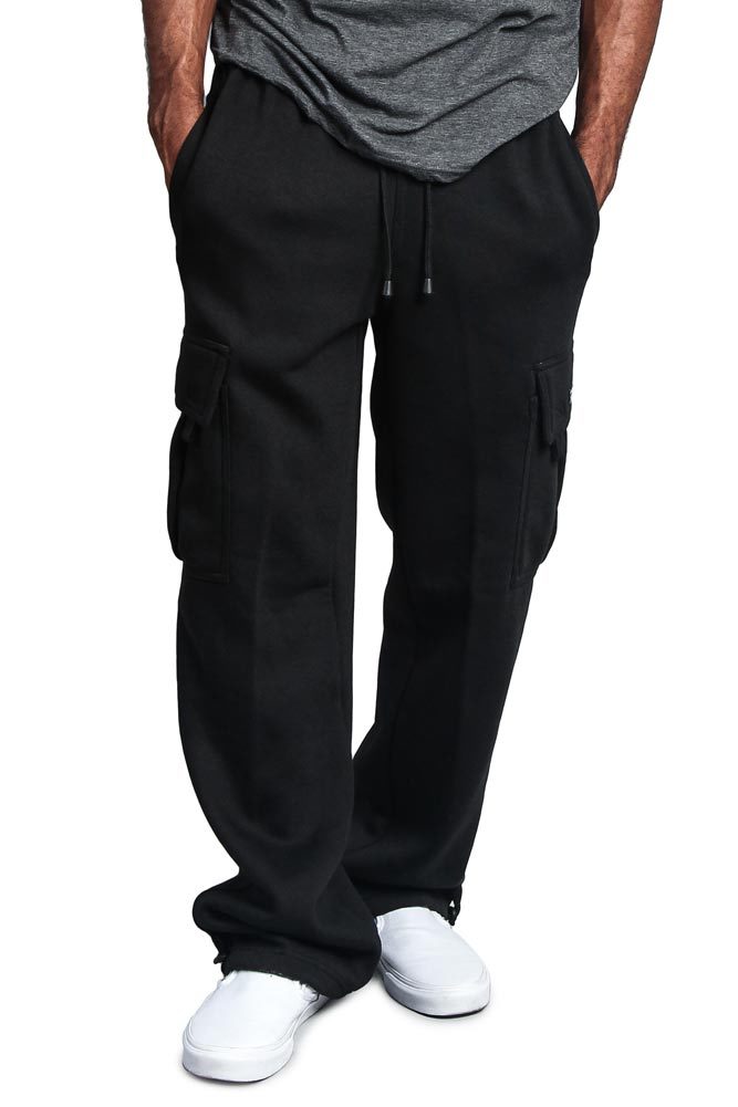 G-Style USA Men's Jogger Heavy Weight Fleece Cargo Pocket Sweat Pants S~6XL-FL77