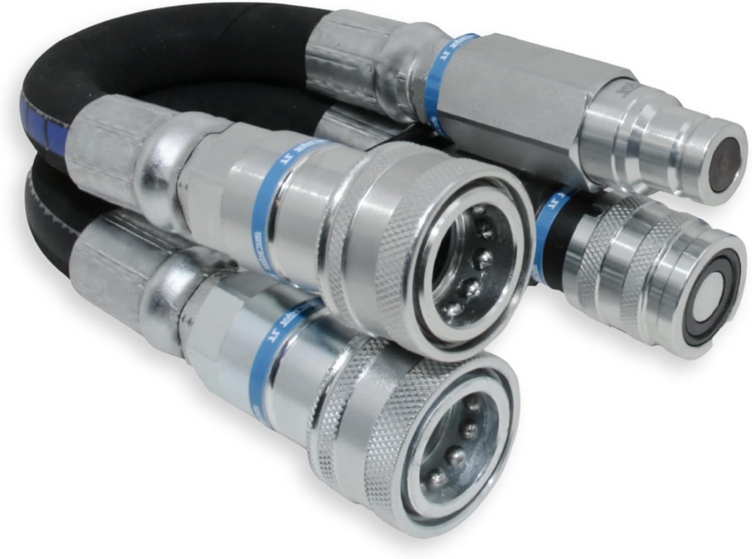 Adapter Set Flat Face to AG Coupler 3/8 ISO 16028 to 1/2 ISO 5675 TL110