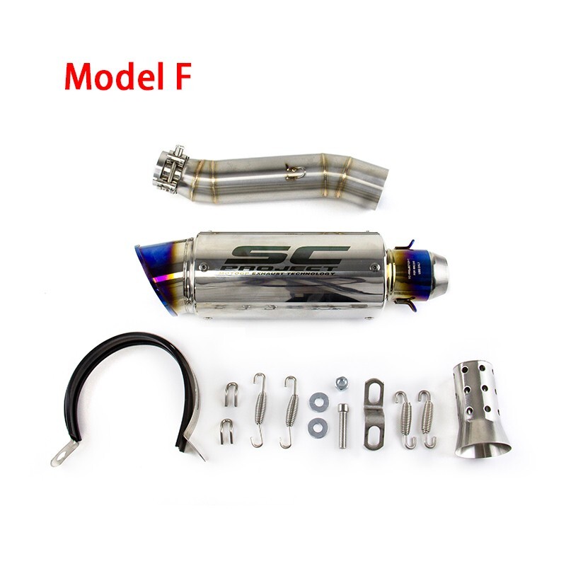 Slip for Honda CBR300R 2013-23 CBR300F Black Muffler Tips Exhaust Mid Tail Pipe