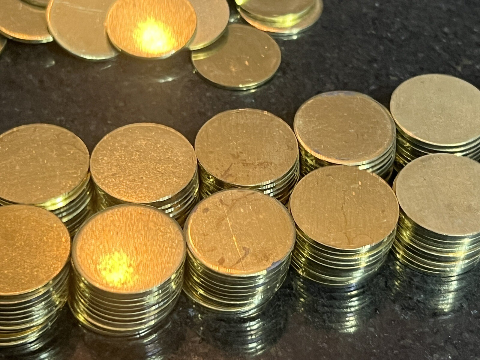 50 - 25mm X 1.7mm Round Blank Disc Raw Brass Stamping Tag Craft Jewelry Crafts