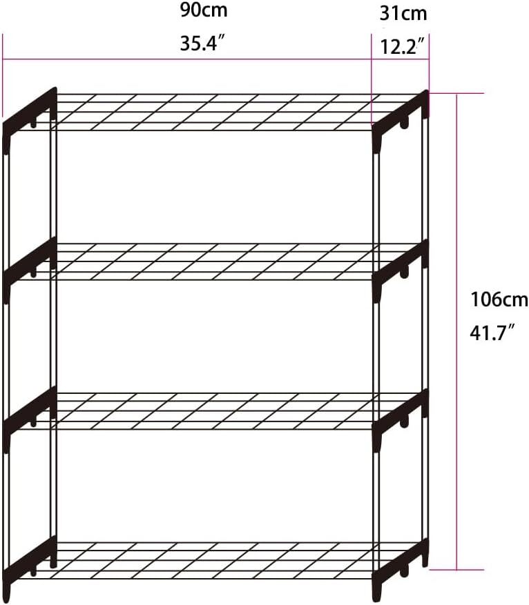 4 Tier Garden Greenhouse Steel Staging Shelving Plant Stand Garden Shelving