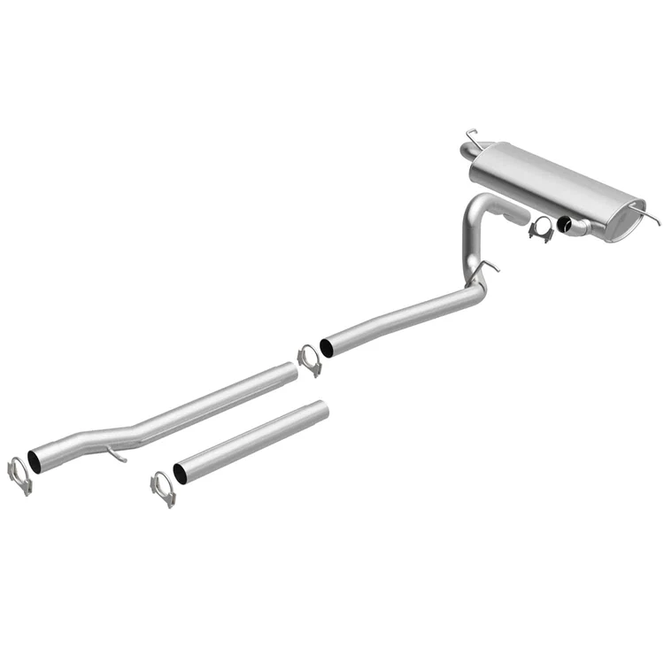 BRExhaust 2007-2011 Jeep Wrangler V6 3.8L Direct-Fit Replacement Exhaust System