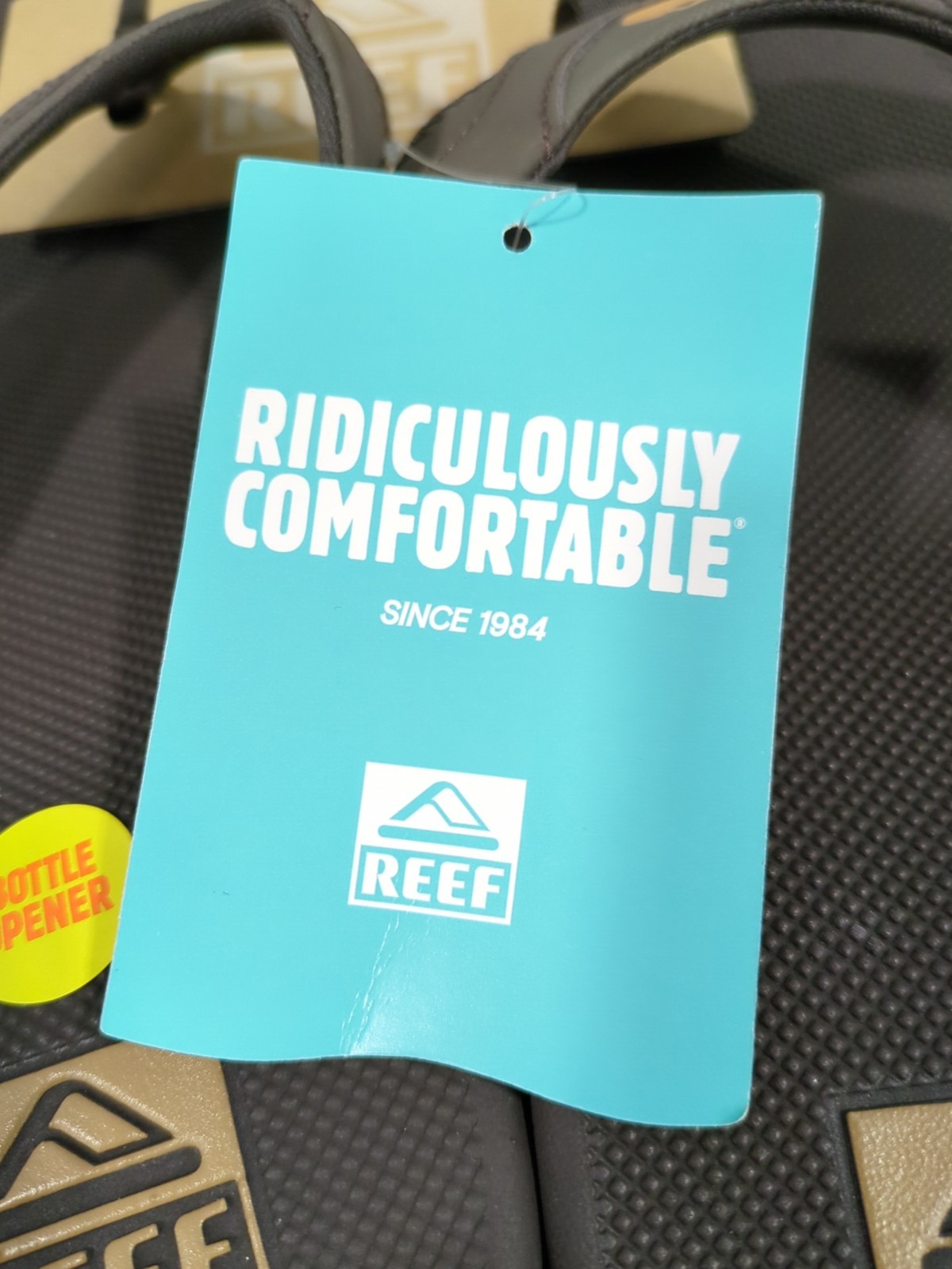 Reef Fanning Men's Flip Flops Sandals Bottle Opener Brown Size 9