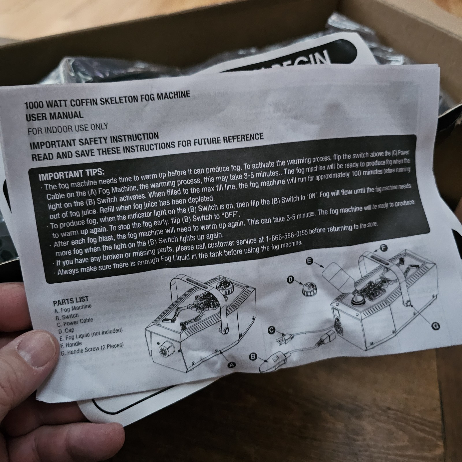 Spirit Halloween 1000 Watt Fog Machine Tested Works