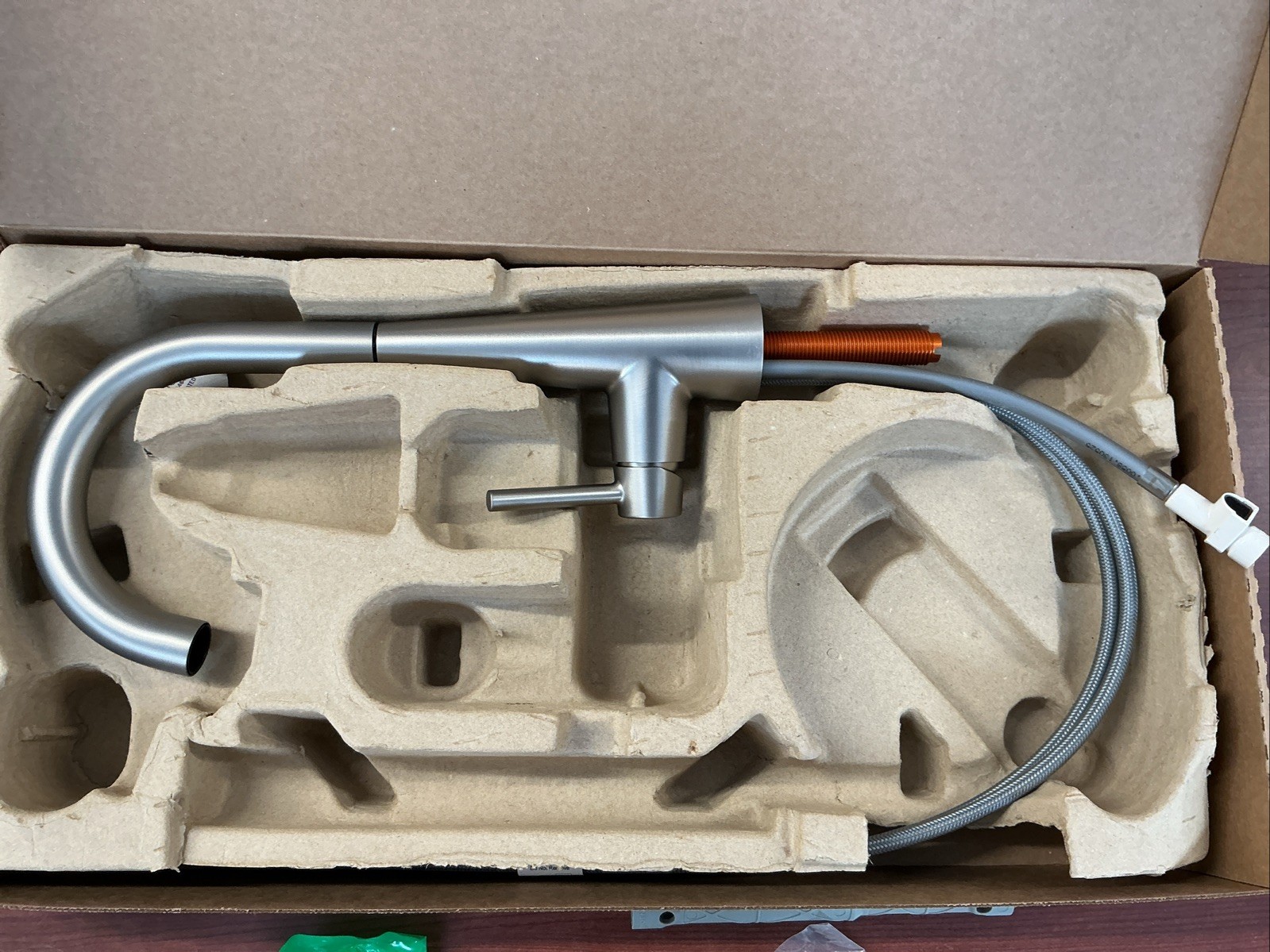 NEW Moen 7664SRS Sleek 1-Handle Pulldown Bar Faucet Spot Resist Stainless B93