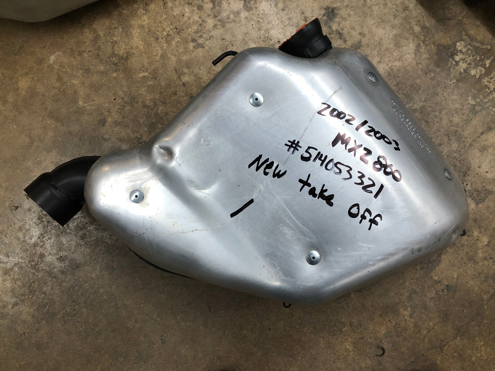 2002-2003 Ski-Doo MXZ 800 OEM Formula Exhaust Silencer Muffler Pipe 02 03