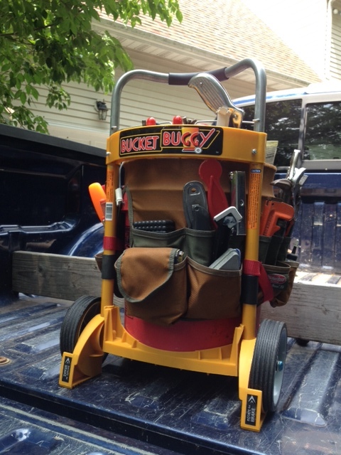 Bucket Buggy Rolling Cart, 5 - 7 Gallon Buckets, Paint, Tools (bucket not incl.)
