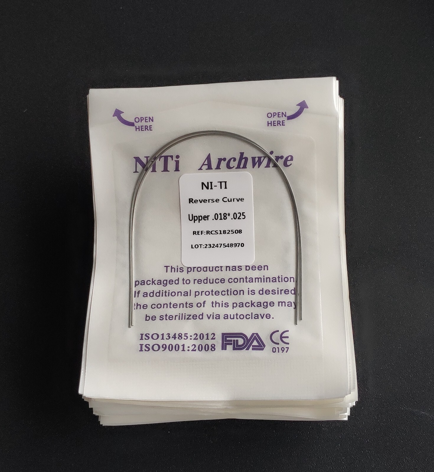 10Pack Dental Orthodontic Super Elastic Reverse Curve True Rectangular Arch Wire