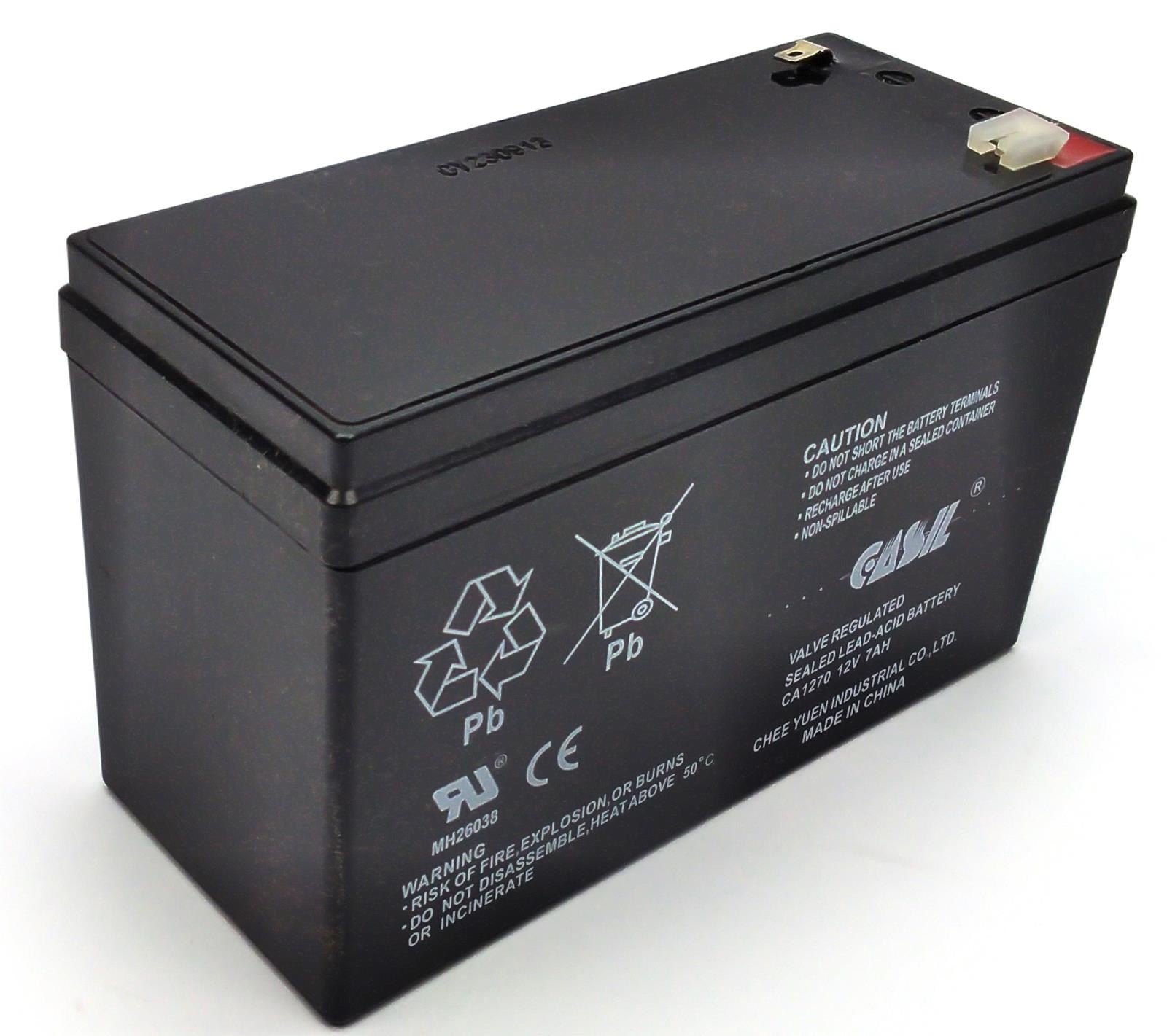 Casil CA1270 12V 7Ah SLA UPS Rechargeable Battery Non-Spillable KT-BATT-12