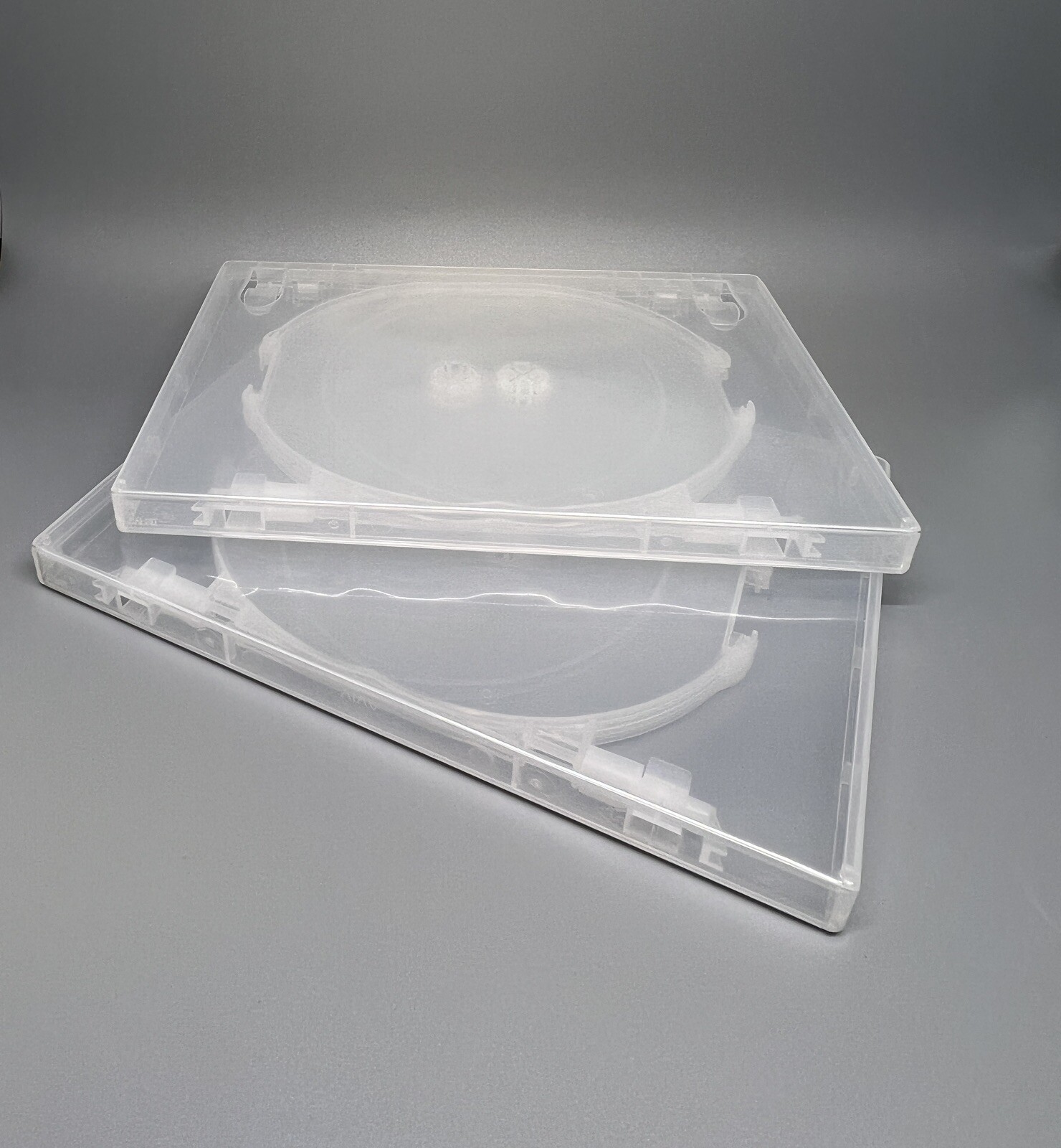 3 PCS TOP QUALITY 14MM SLIM QUAD (4) DISC DVD CASE, SUPER CLEAR, CLIP, DC1404CLR