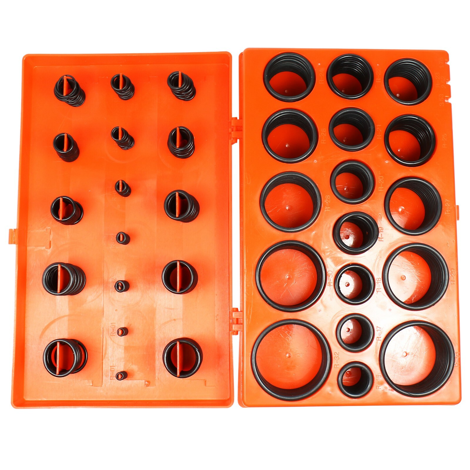 419 PCS Universal O Ring Assortment Set Metric Oil Proof Kit 32 Size O-Ring Case