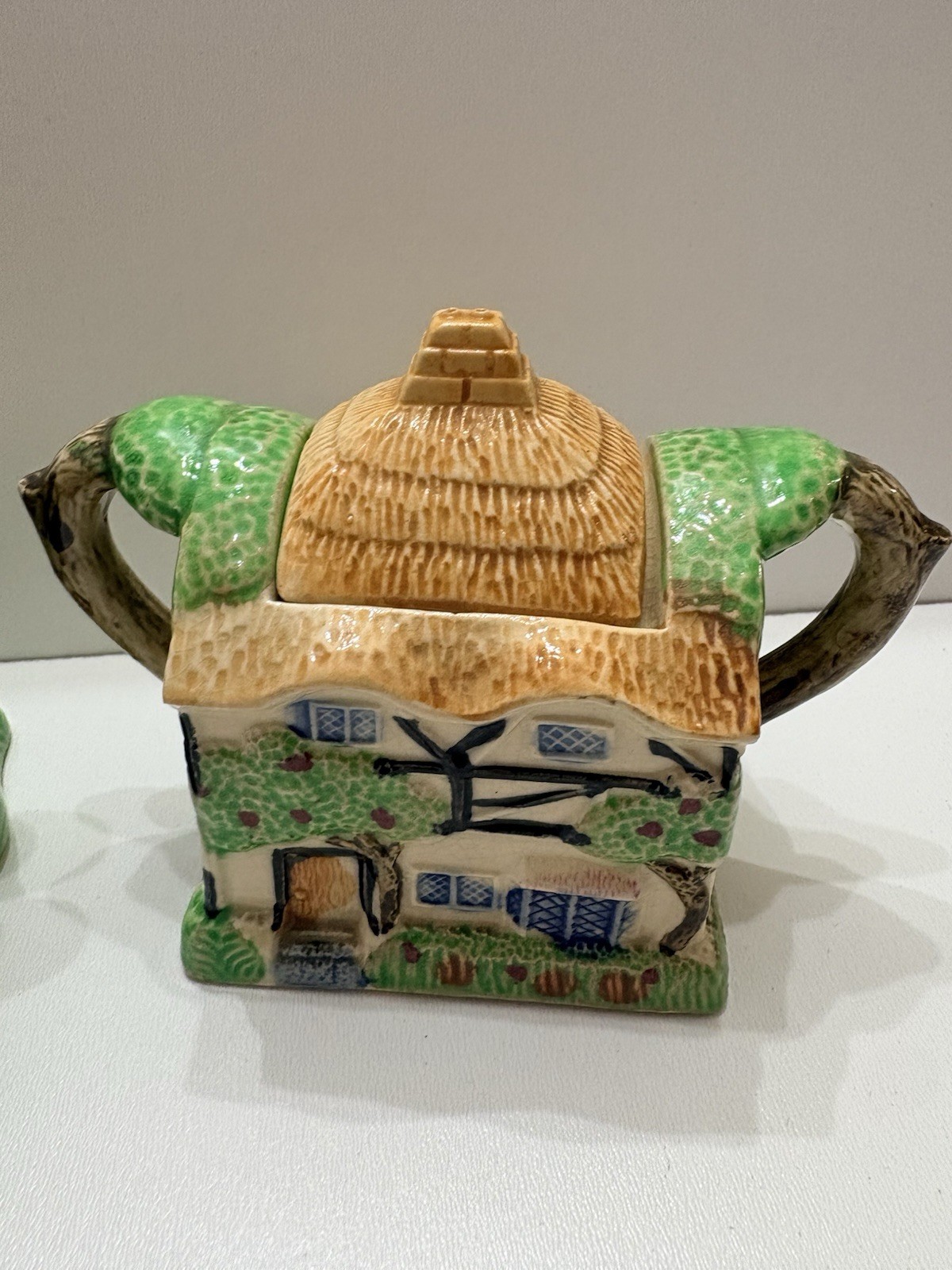 Vtg Cottage Sugar & Creamer Otagiri Japanese Porcelain Country Farmhouse