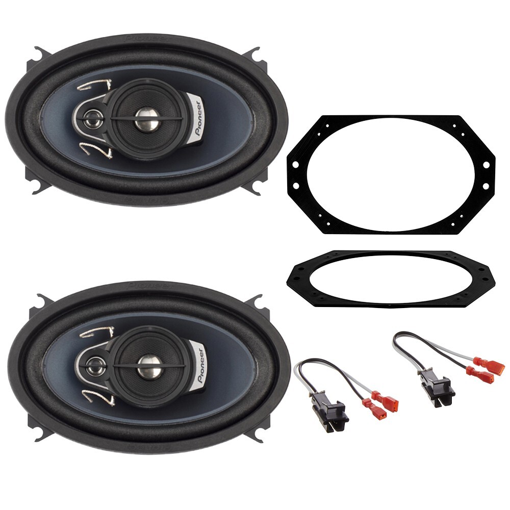 Pioneer 210W | 4"x6" 3-Way | Dash Speakers & kit | for 1997-2006 Jeep Wrangler