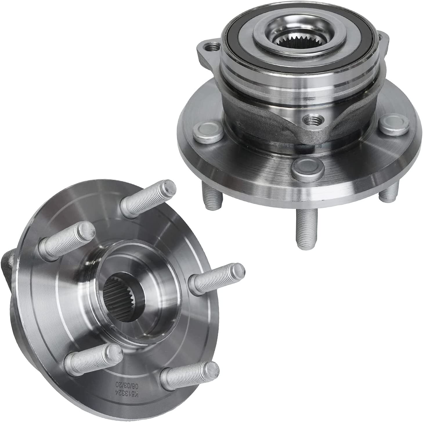 AWD Front CV Axle Shafts Wheel Hub Kit for 11-21 Dodge Durango Grand Cherokee