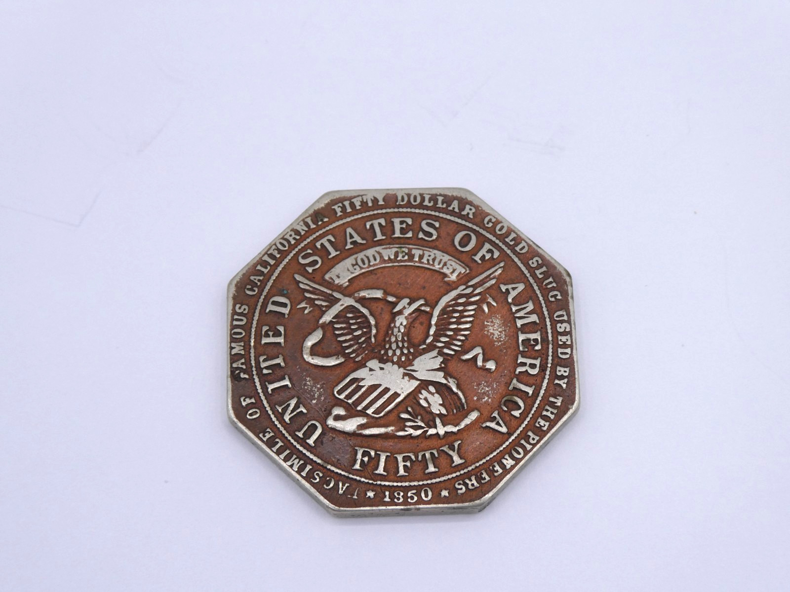 SUPER RARE: 1922 ‘Days of ‘49’ Celebration Sacramento Gold Rush Slug. F351