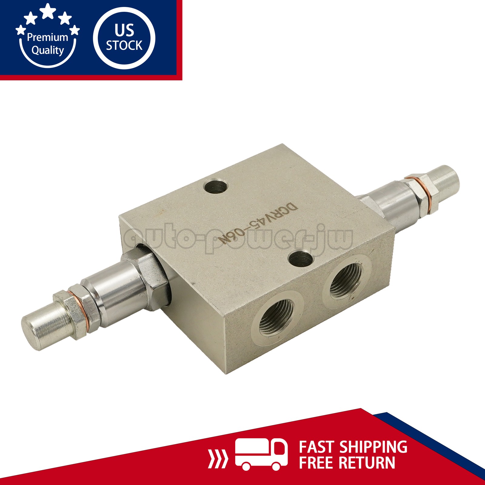 Dual Crossover Hydraulic Relief Cushion Valve 3/8” NPT Ports 12 GPM Max Flow