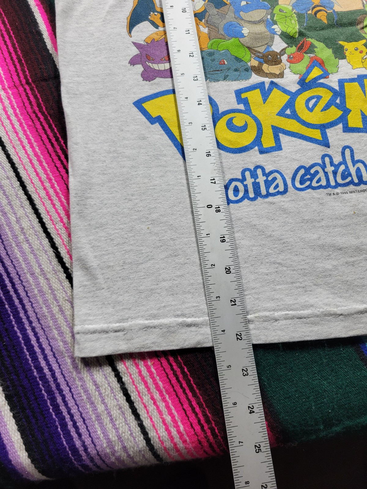 Vintage Pokemon Got Ya 1999 Nintendo T-Shirt Size Youth Large