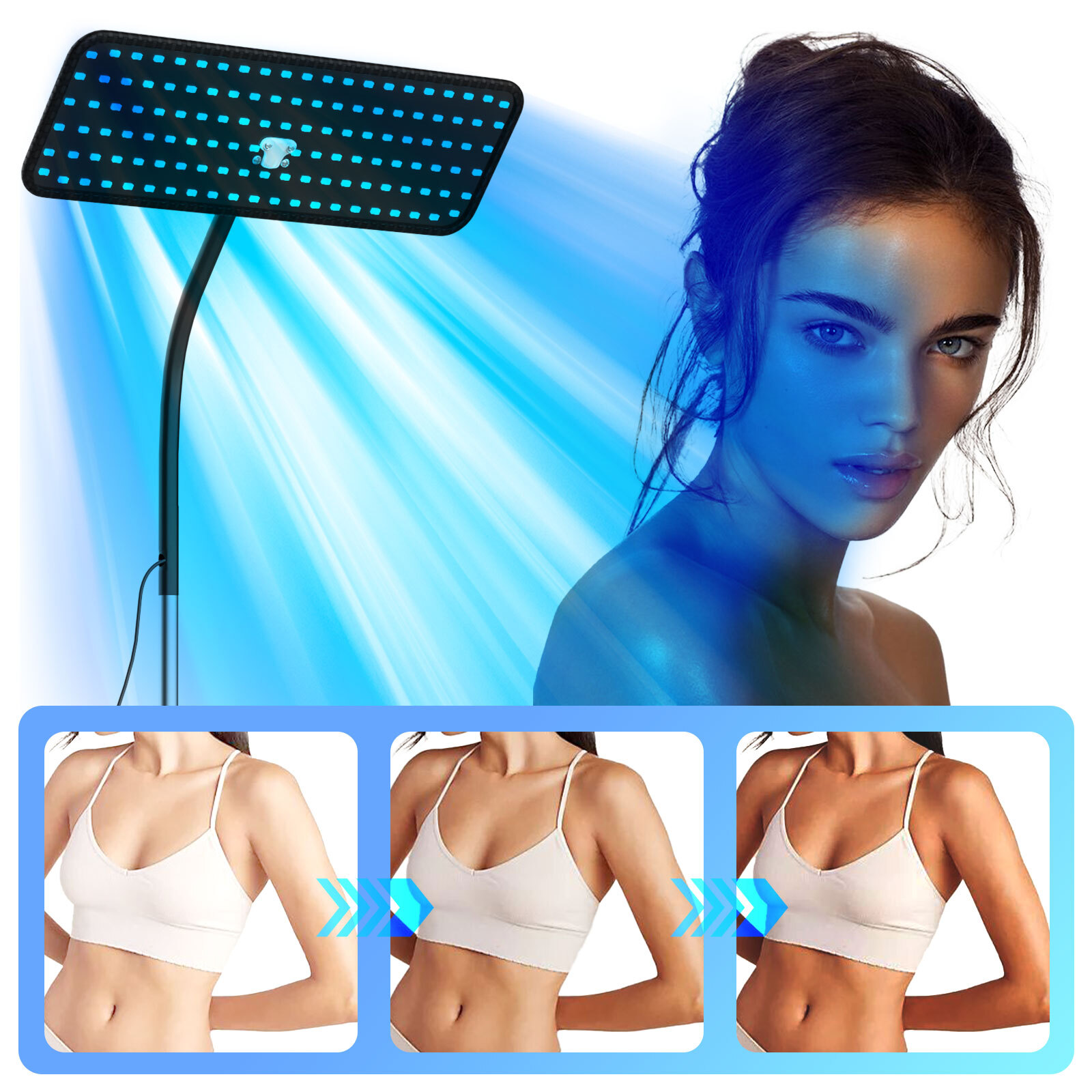 Body Facial Tanning hysiotherapy Light UV Solarium Lamp Skin Tanning Lamp