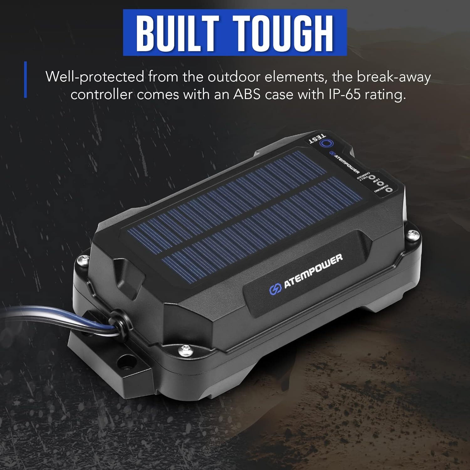 Trailer Breakaway Kit Brake Controller with Switch 12V 3AH LifePO4 Lithium