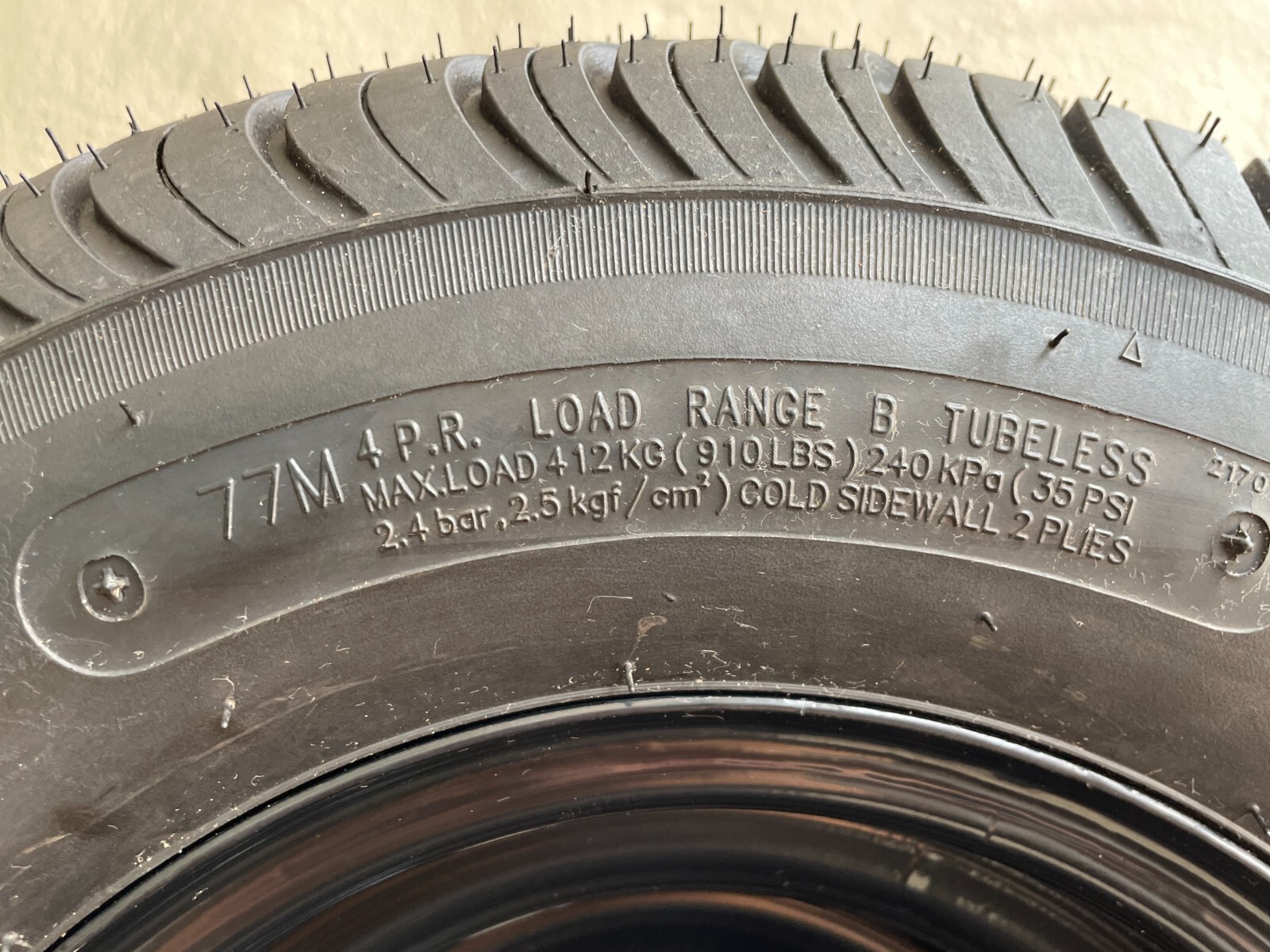 Set of 4 - Loadstar 205 65 10 Golf Cart Tires & Wheels OEM Yamaha EZGO Club Car