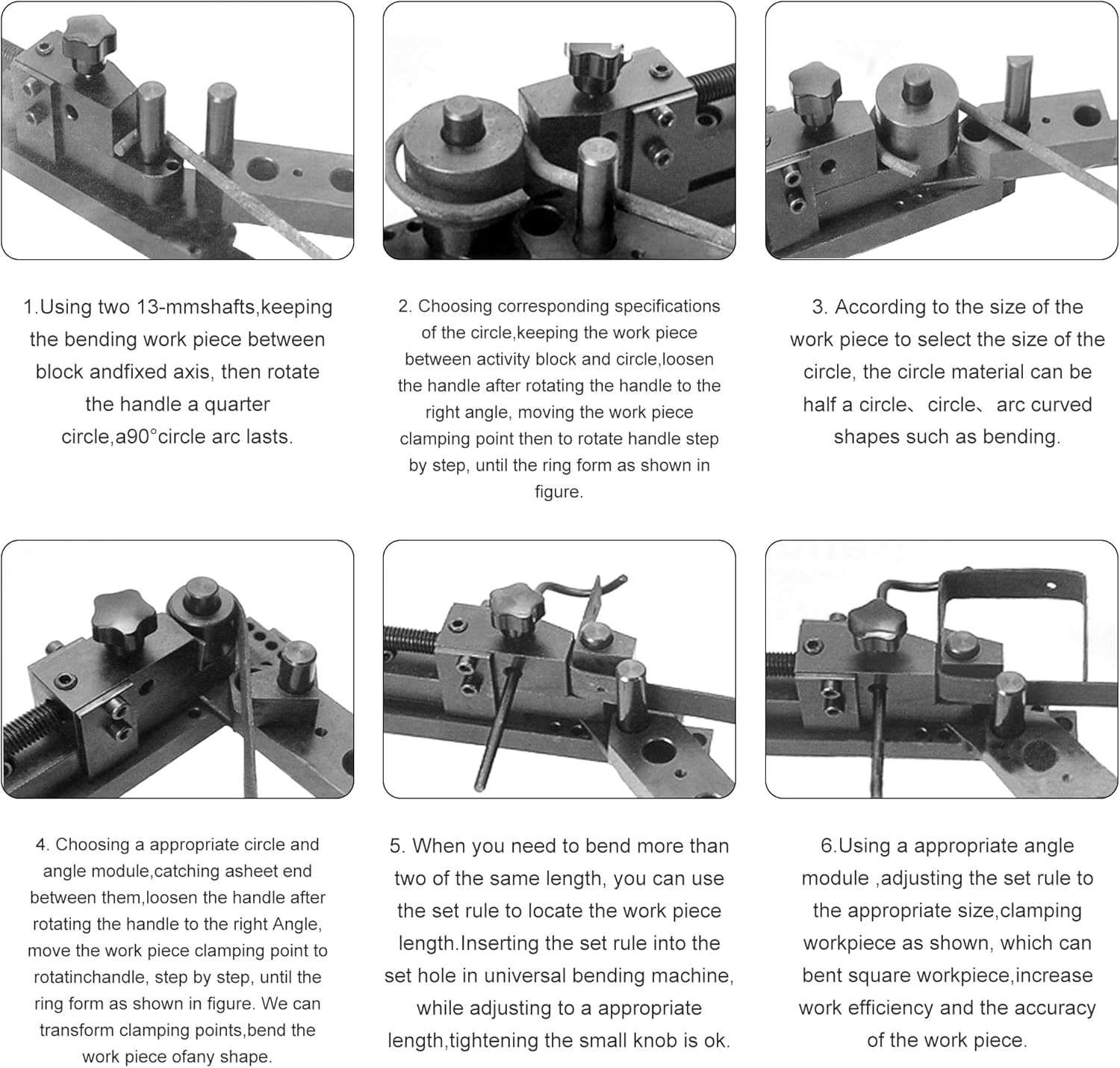 Manual Mounting Mini Universal Bending Bender Forms Wire, Flat Metal and Tubing