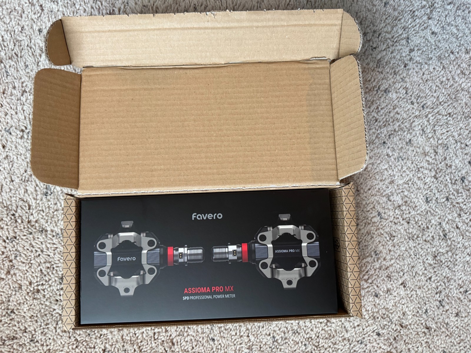 Favero Assioma Pro MX-2 Pedals - DUAL SIDED POWER METER PEDALS - NEW (OPEN BOX)