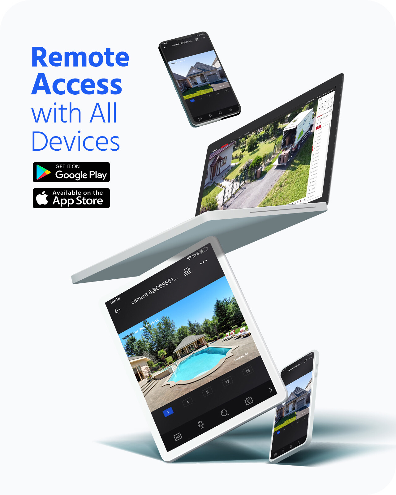 ANNKE 5in1 16CH 1080P Lite DVR Video APP View Recorder for CCTV Security System