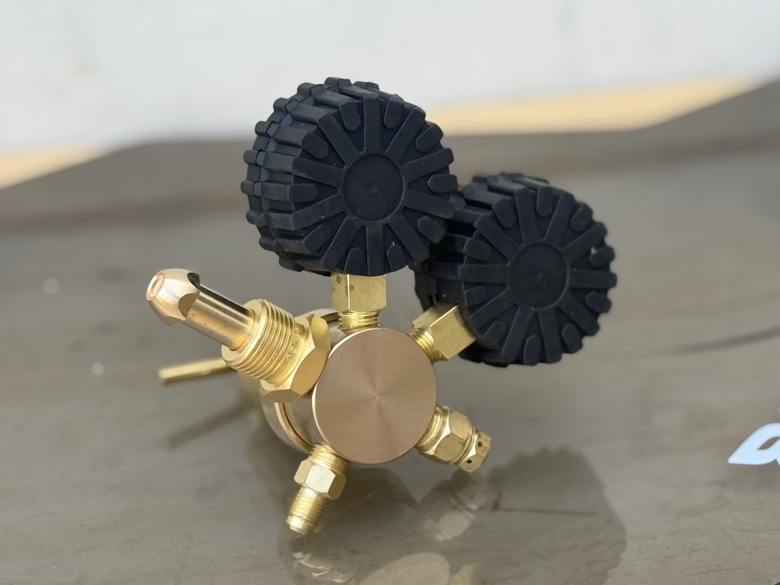 Nitrogen Dual Gas Regulator 0-600 PSI HVAC Purging Pressure Charge CGA580 & HOSE