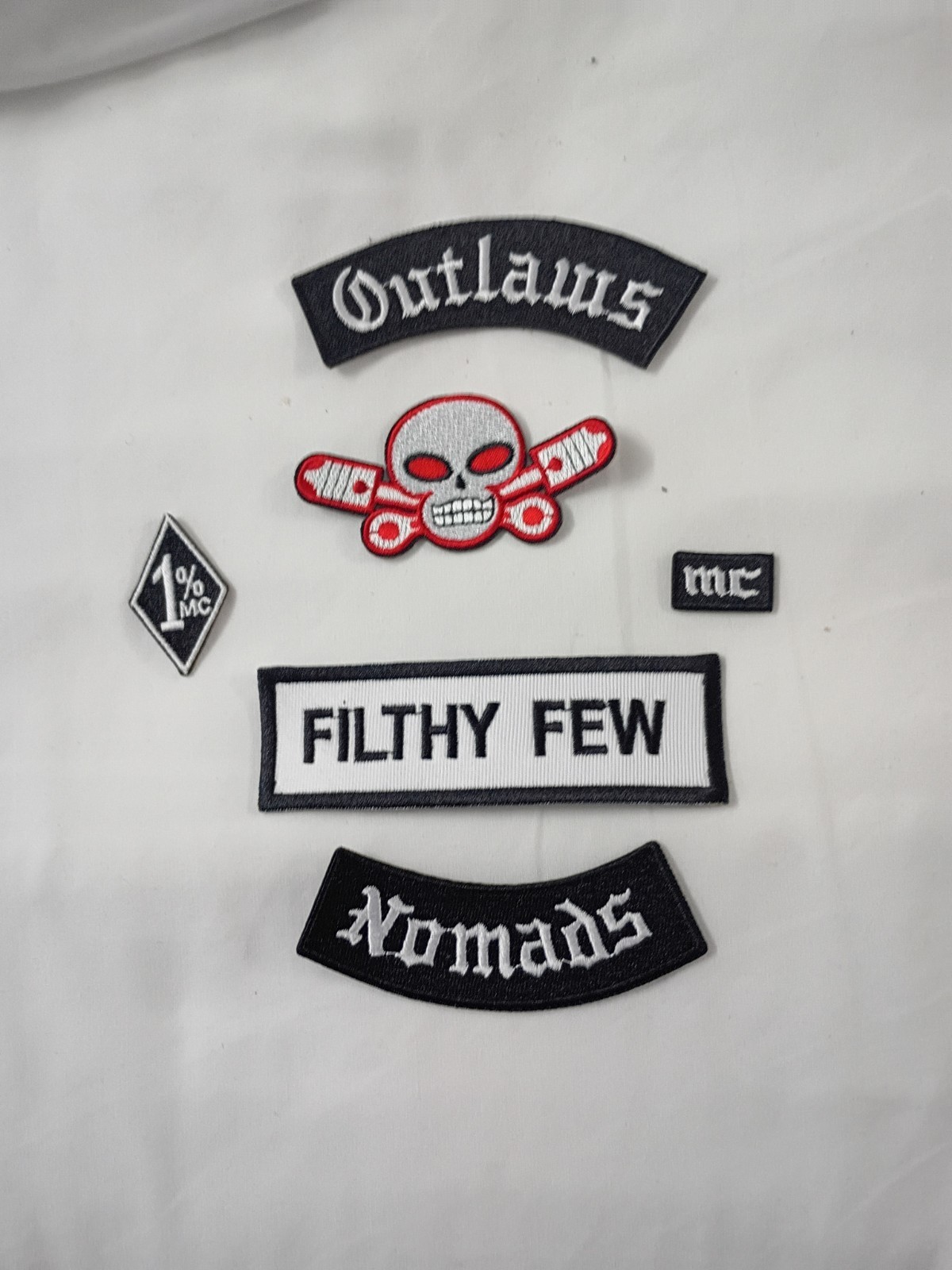 Outlaw  Nomads Front Patch Set