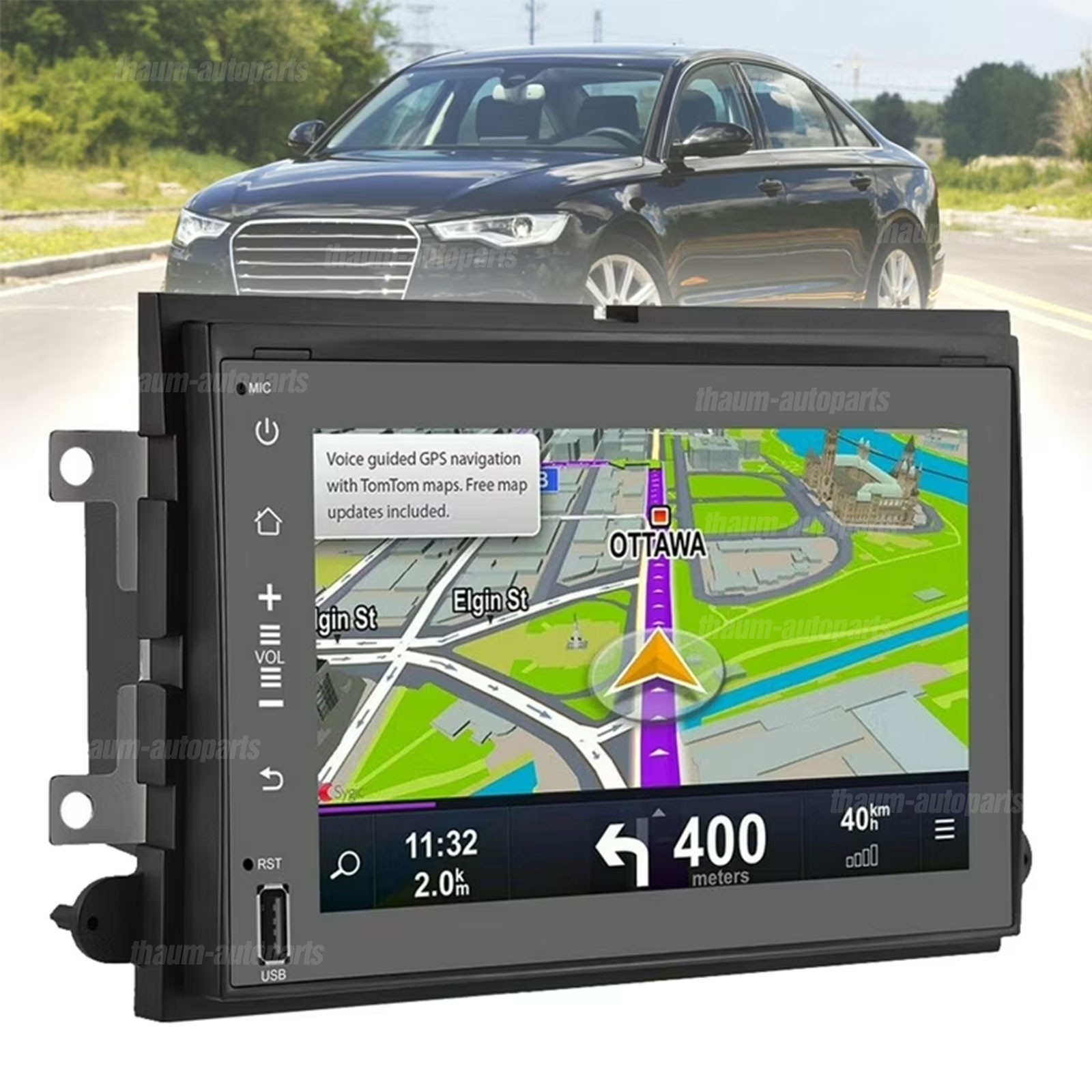 For 2005-2007 Ford F-250 F-350 F-450 F-550 Carplay 7" GPS Stereo Radio FM Player