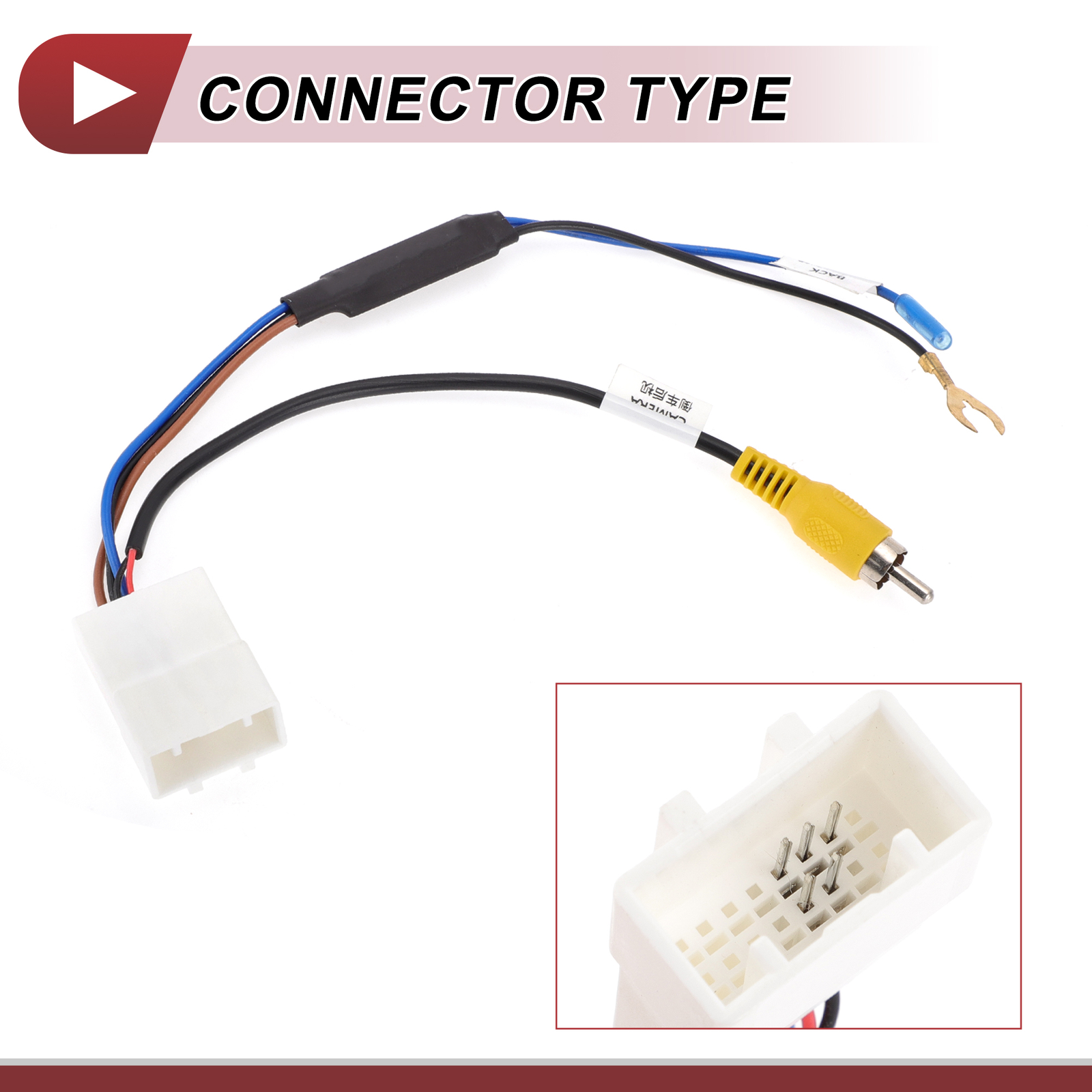 Reverse Rear View Camera Adapter Wire Harness Cable Single Custom for Hyundai