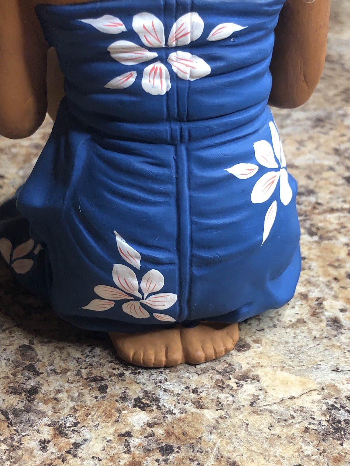 Very Rare 1950’s Hakata Urasaki Hawaii Hula Doll With IPU Made In Japan Damaged