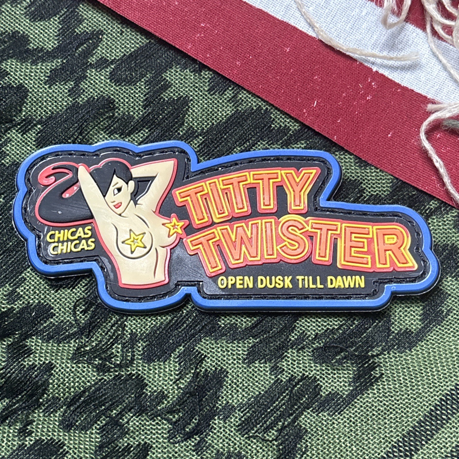 PvC 3D: Bar From Dusk Till Dawn Morale Tactical Hook & Loop Patch High Quality