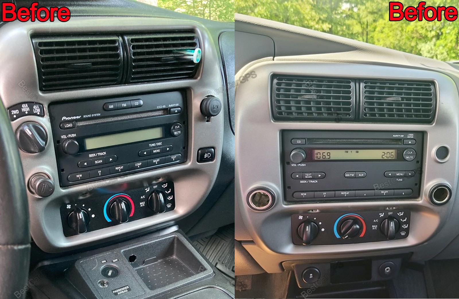 7" For Ford Ranger 1998–2011 Android 15 Carplay Car Stereo Radio GPS Navi WiFi