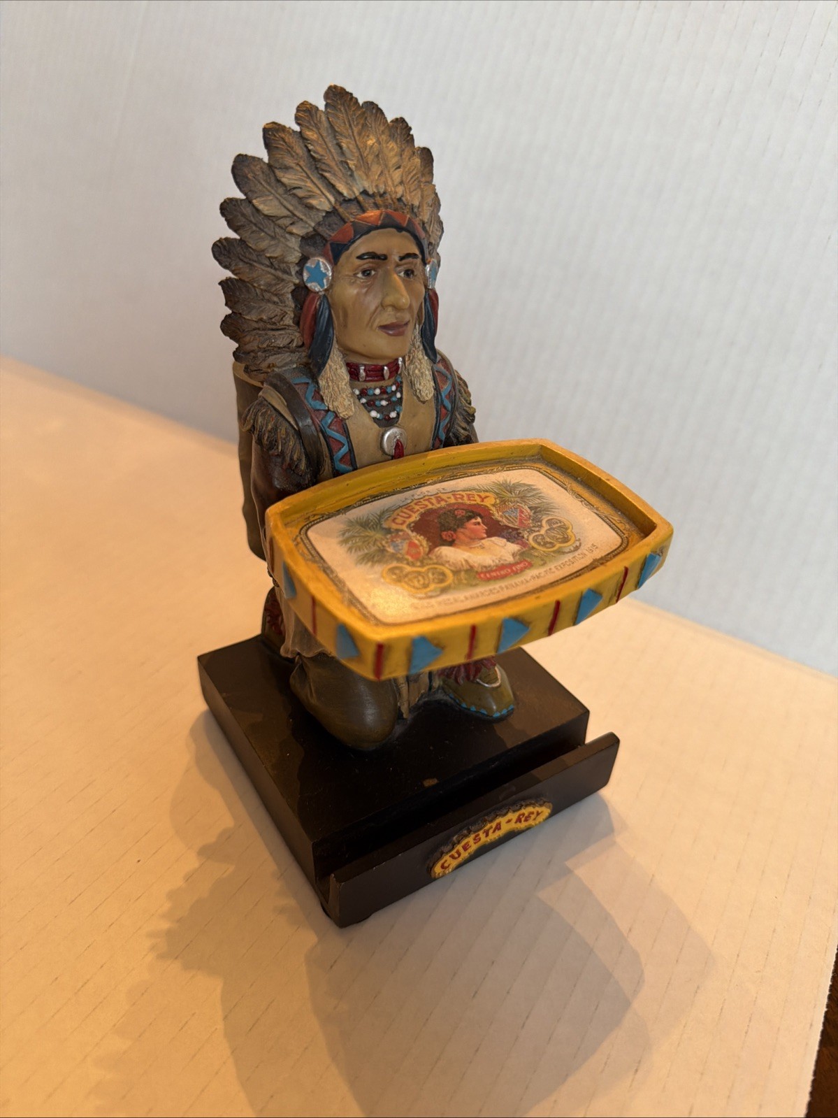 CUESTA REY LIMITED EDITION CHIEF COPPER PENNY COLLECTIBLE CIGAR STORE INDIAN